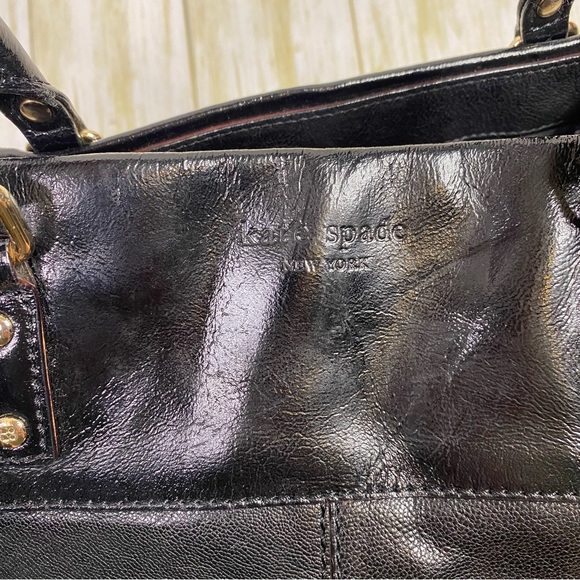 Kate Spade Black Boerum Hill Anisha Patent Leather Handbag Purse - Picture 4 of 10